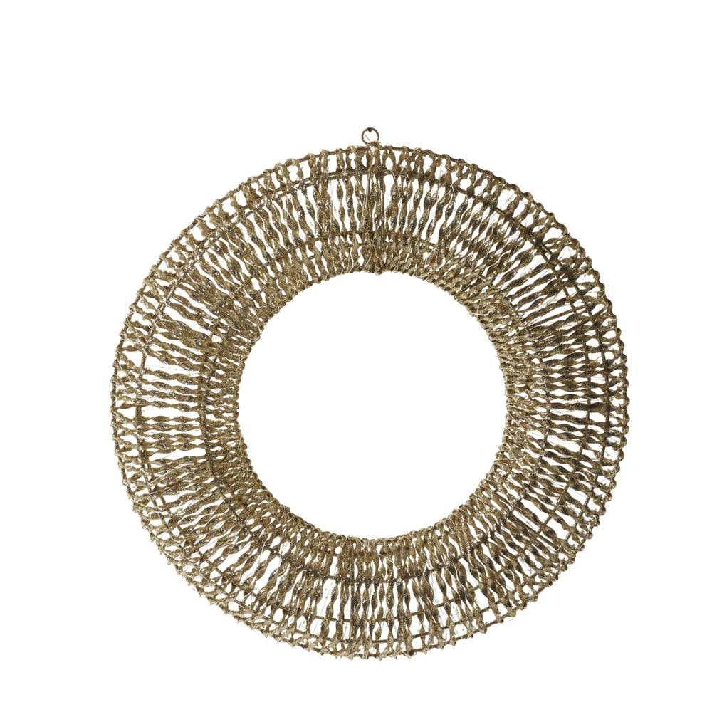 Scotts of Stow GlitterTwist Gold Wreath 60cm LV