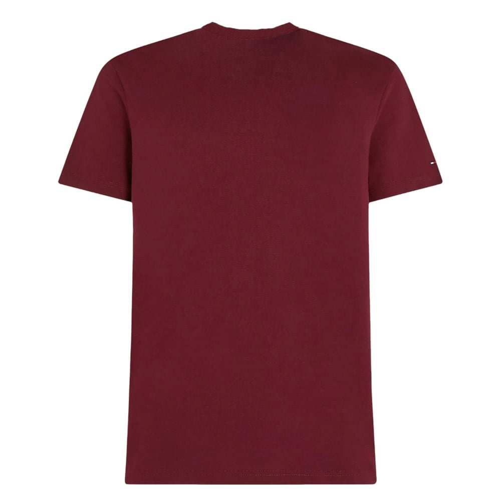 Tommy Hilfiger Mens Logo Embroidered T-Shirt - Purple