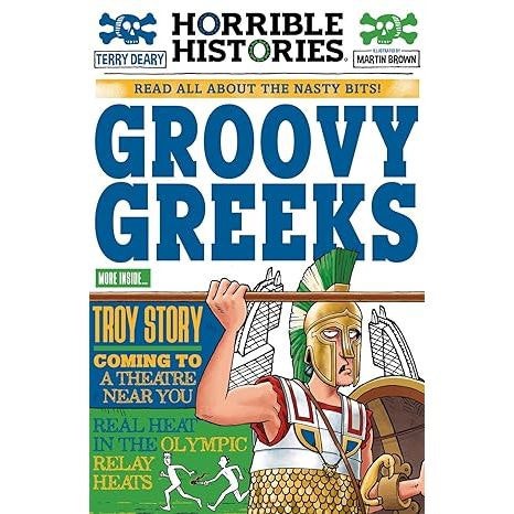 Scholastic Groovy Greeks (newspaper edition) (Horrible Histories) by Terry Deary