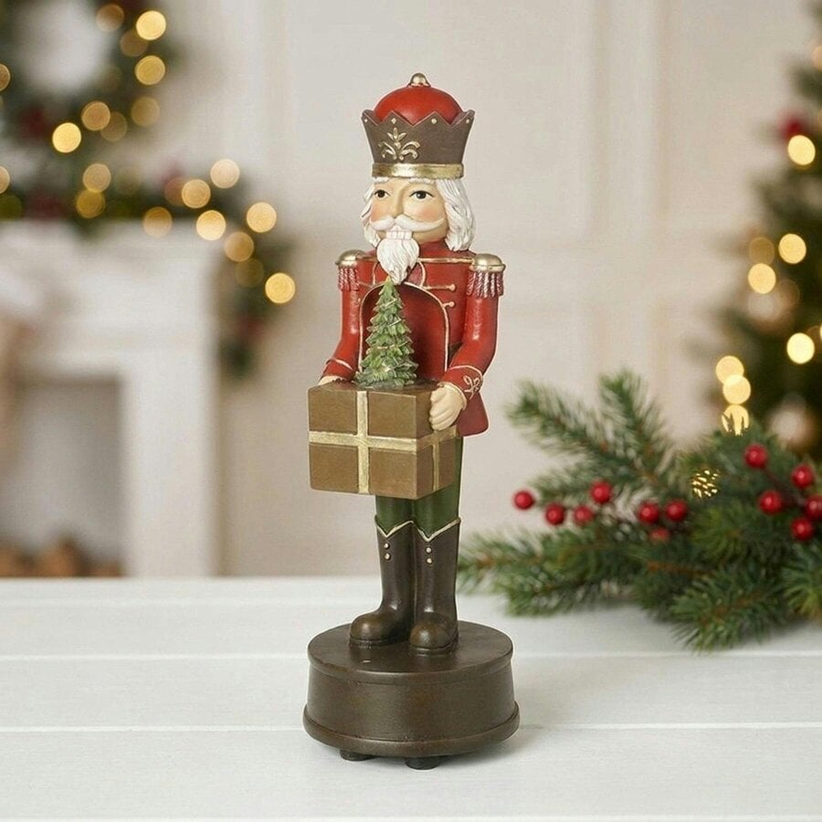 Garden Greatness Classic Resin Soldier Music Spinning Decor