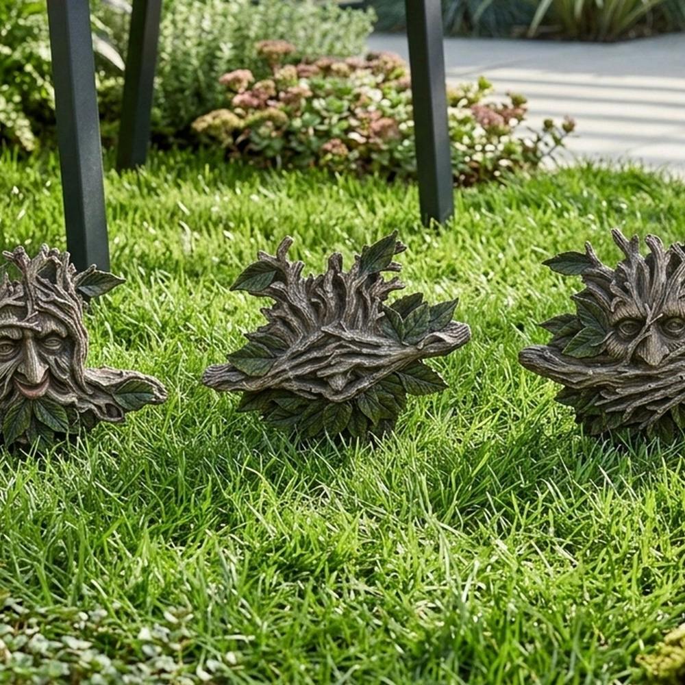 Garden Greatness Enchanted Trio Spirit Green Man Garden Ornament