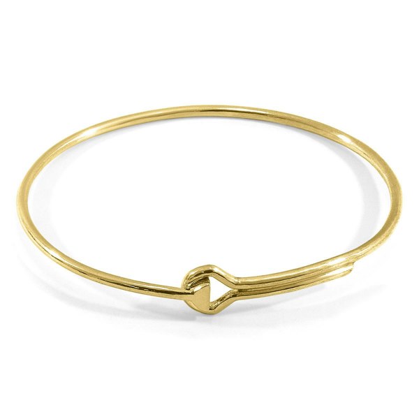 Anchor & Crew Sutton Gate Midi Geometric 9ct Yellow Gold Bangle