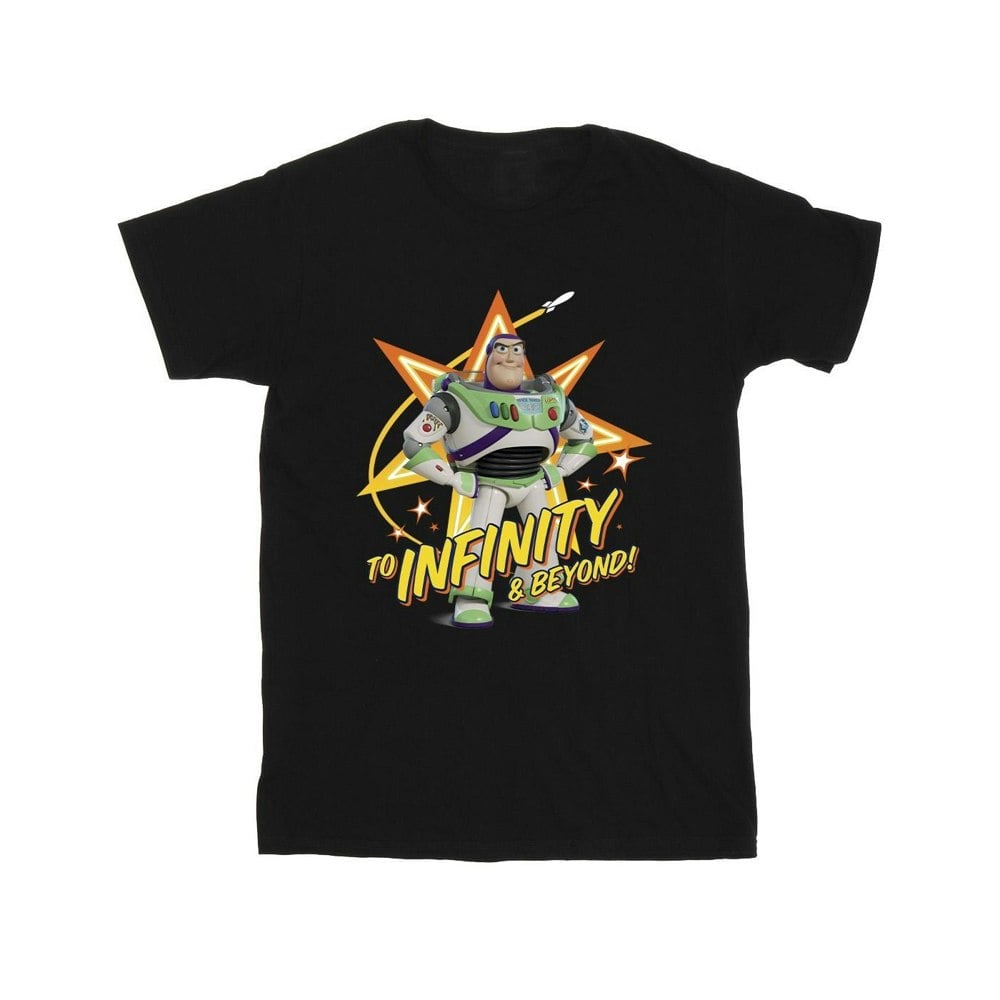 Disney Mens Toy Story Buzz To Infinity T-Shirt - Black