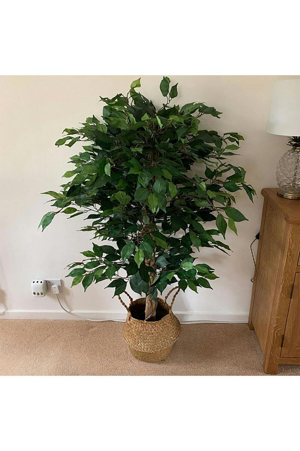 Dyzi Artificial Ficus Tree Natural Trunk 90cm Indoor Plant