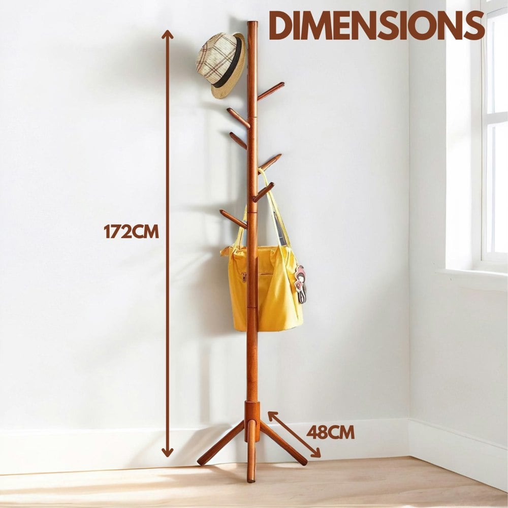 Modcraft 8 Hook Floor Standing Coat Stand