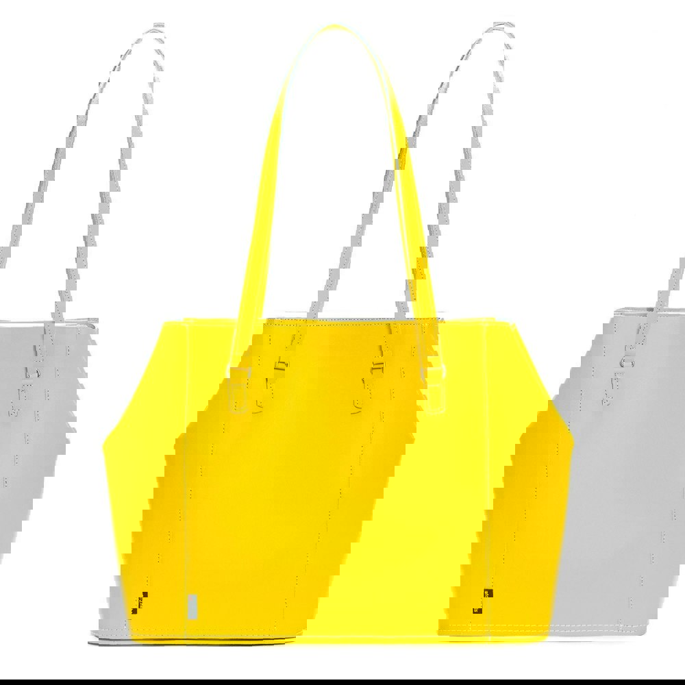 Pastel Daffodil Yellow Leather Tote Bag - Tote - Zatchels