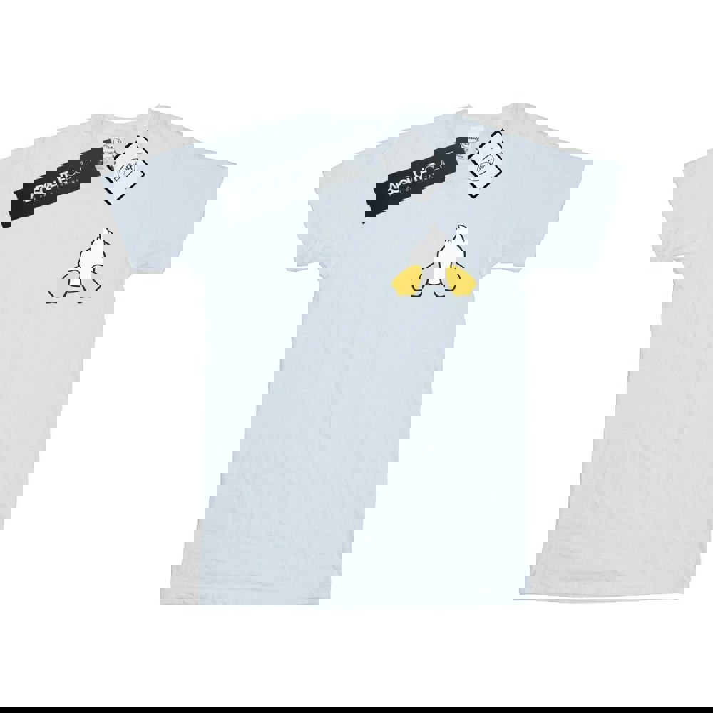 Disney Mens Donald Duck Backside Breast Print T-Shirt - White