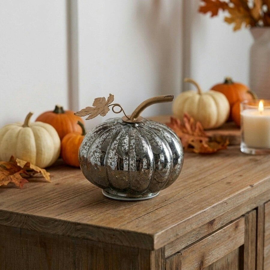 Garden Greatness Antique Light Up Pumpkin Ornament
