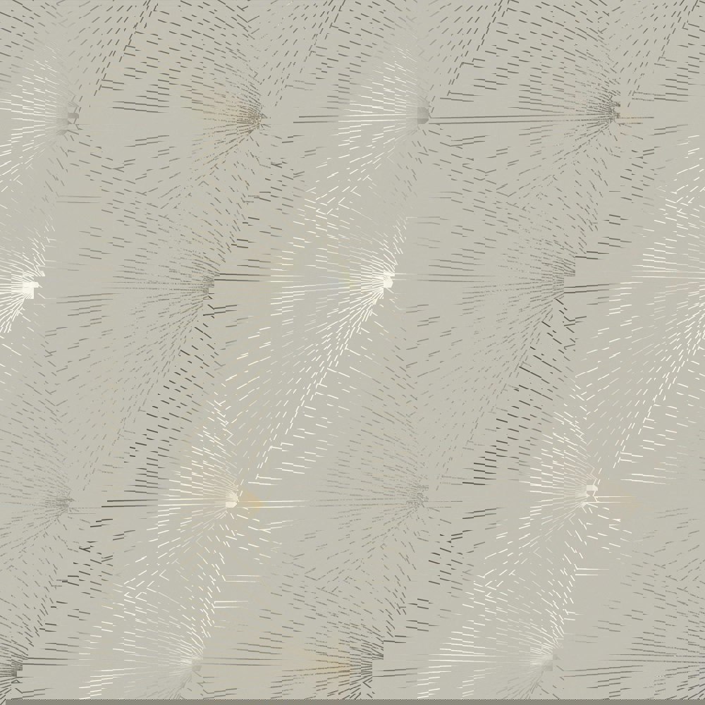 Fan pewter / limestone wallpaper by Erica Wakerly