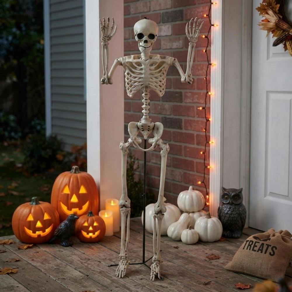 Garden Greatness Spooky Standing Posable Skeleton