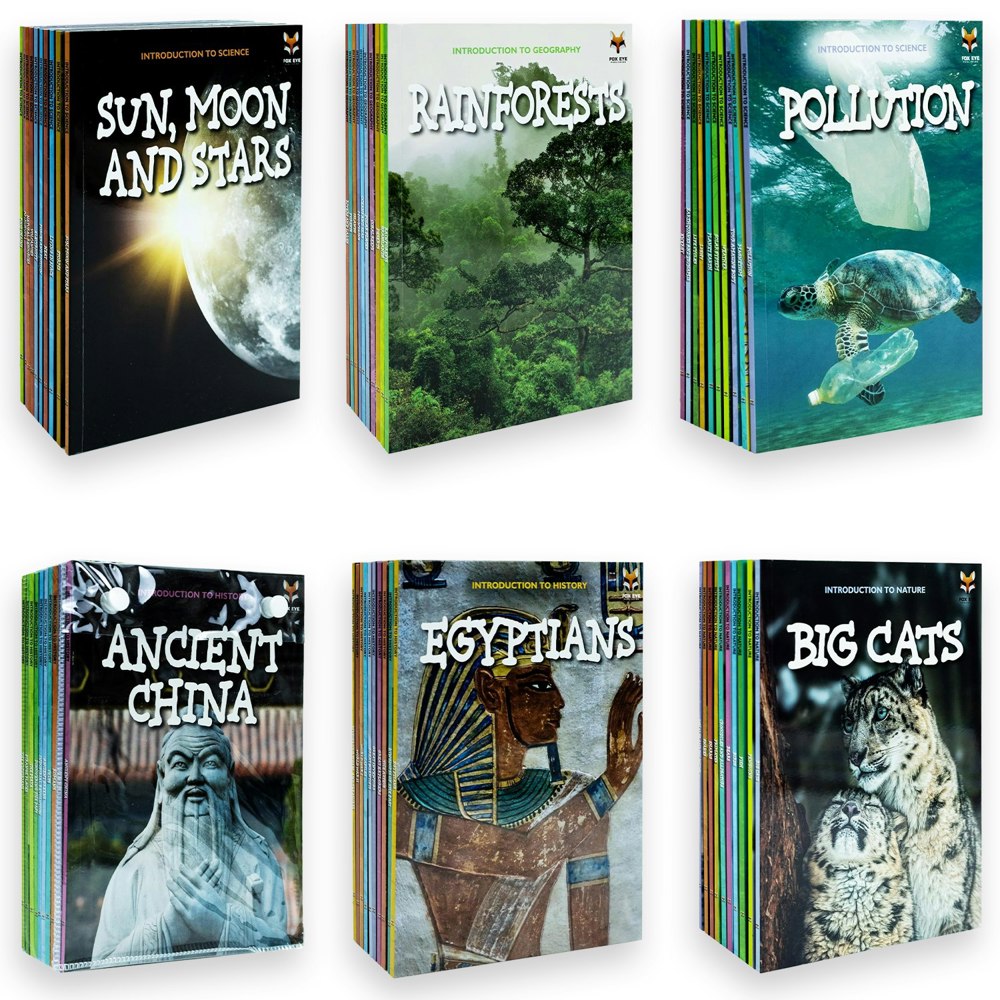 Introduction To History, Science, Nature and Geography Books - 60 Book Set, Age 7 to 11 Years