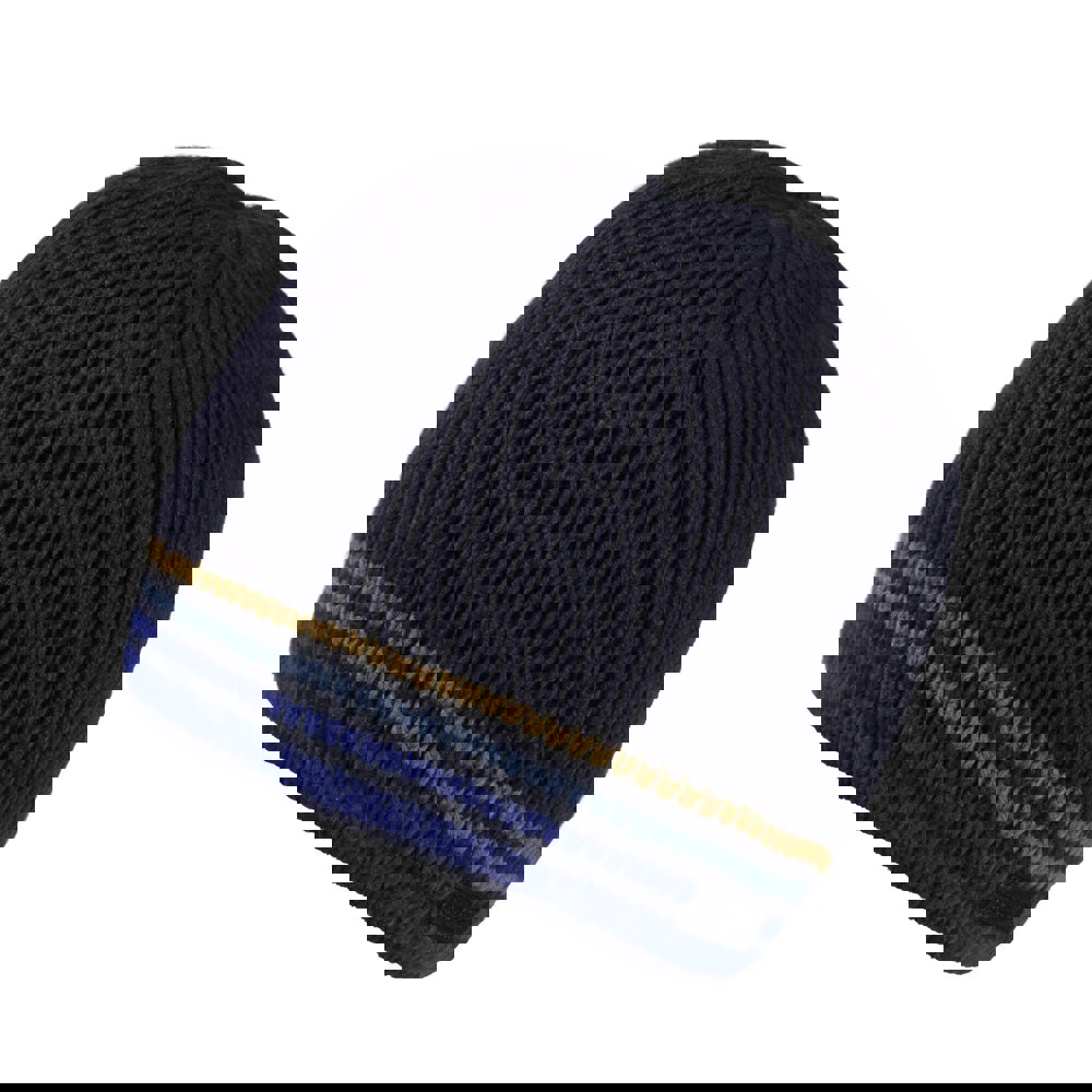 Regatta Mens Balton IV Striped Beanie - Navy