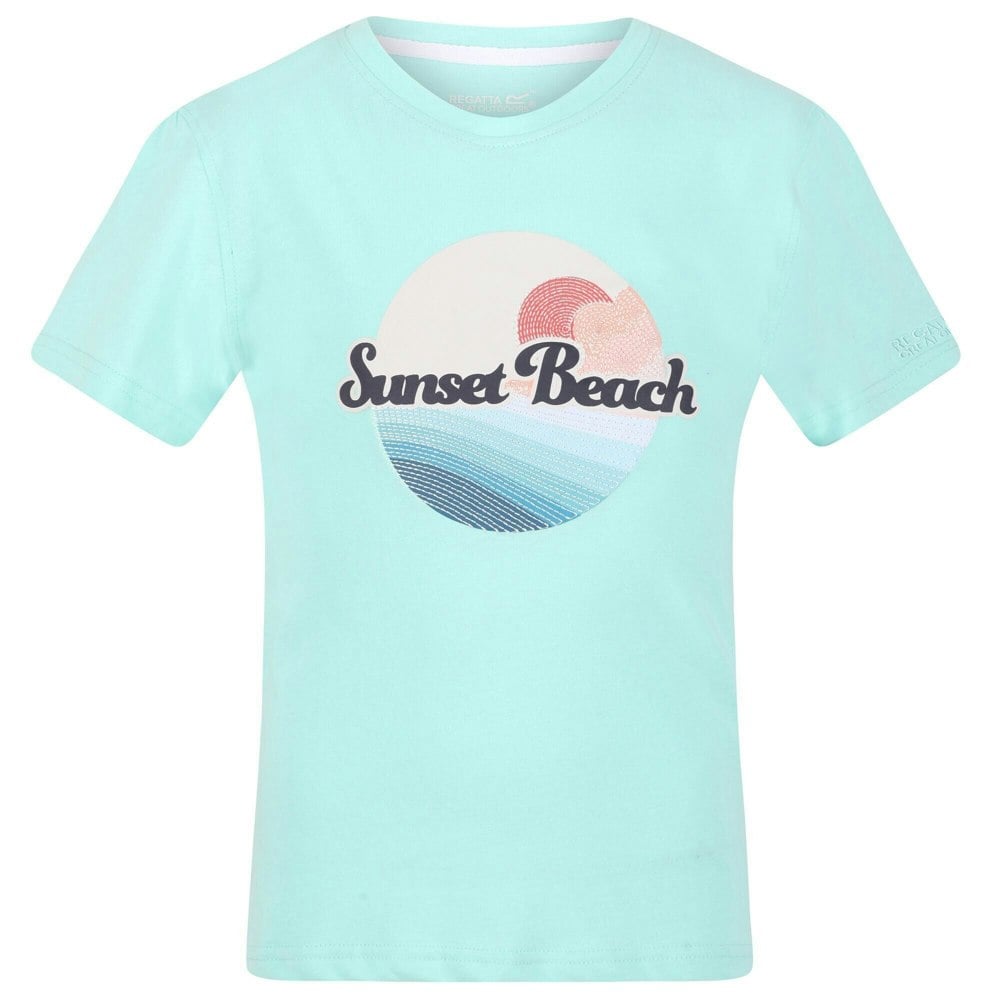 Regatta Kids Bosley V Sunset T-Shirt - Aruba Blue