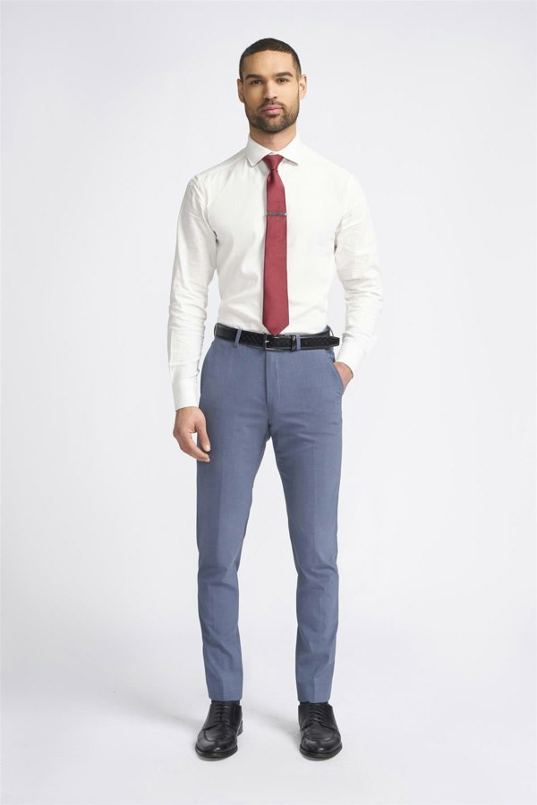 House of Cvani Victorious Dove Trouser - Light Blue Front