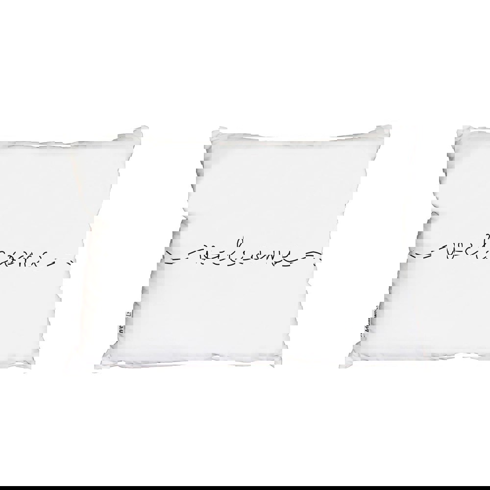 Benjamin Tate Design Text Welcome (Outdoor Cushion)