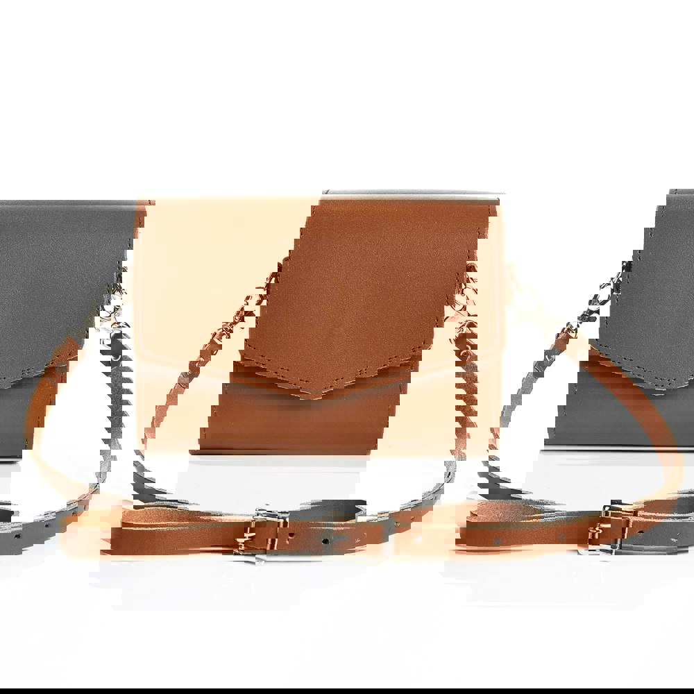 Chestnut Leather Clutch - Clutch Bag - Zatchels
