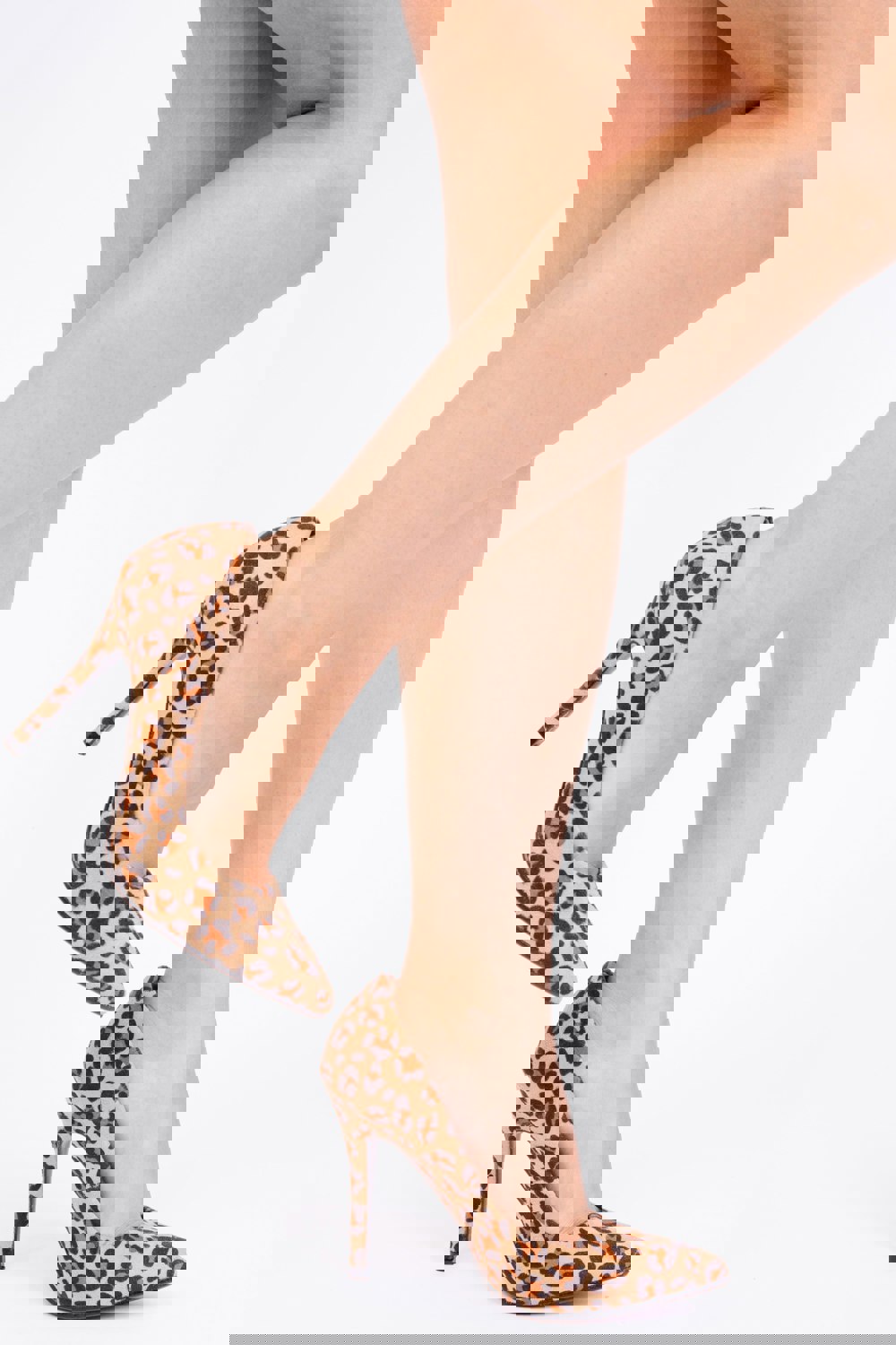 Where's That From Leah Toe Pump High Heel in Leopard Suede