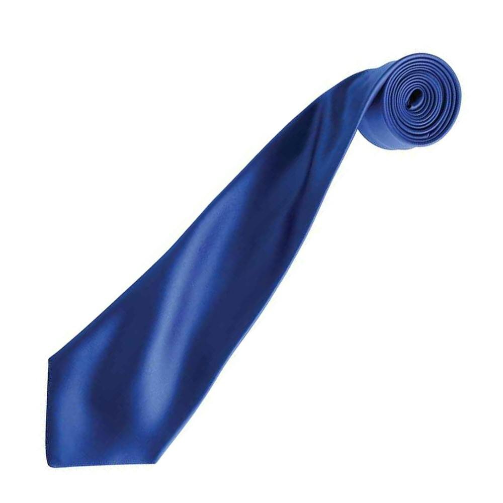 Premier Unisex Adult Colours Satin Tie - Royal Blue