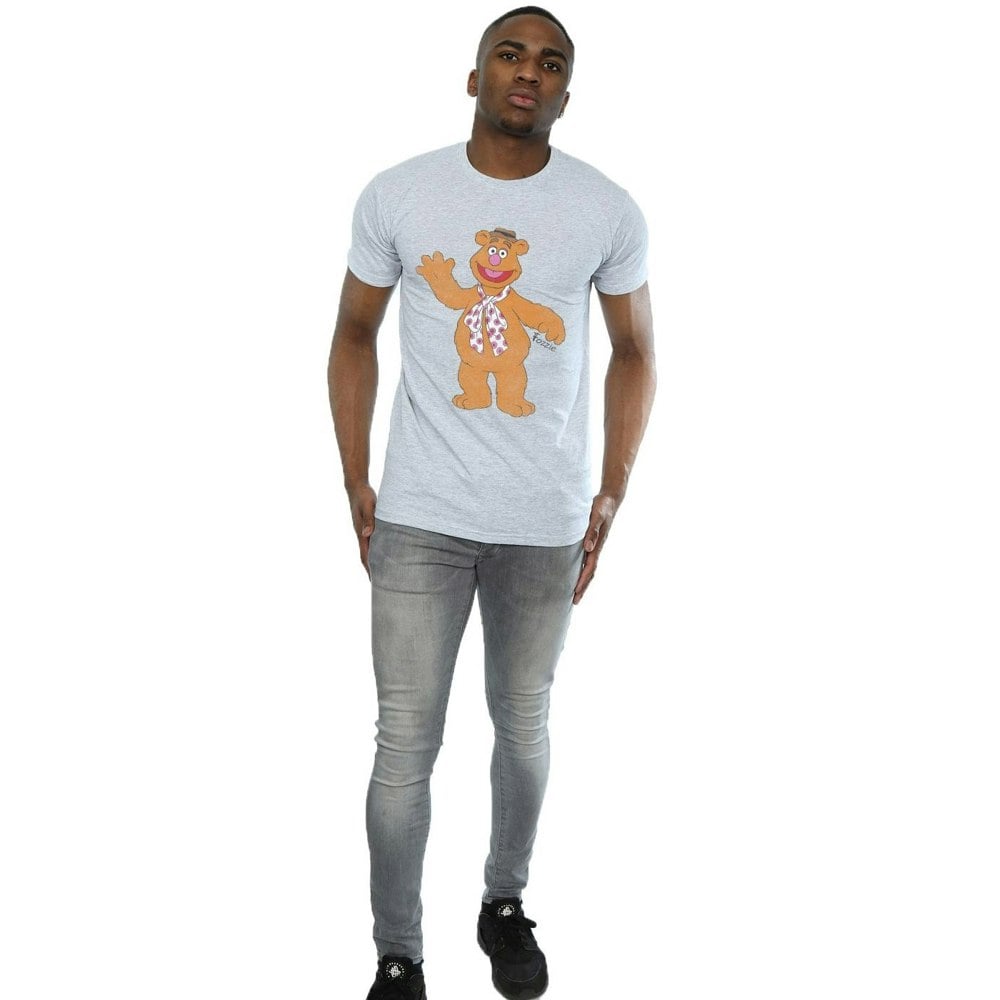 Disney Mens The Muppets Classic Fozzy T-Shirt - Heather Grey