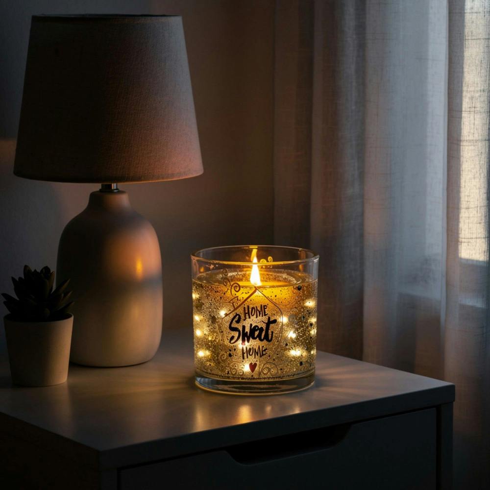 Garden Greatness Home Sweet Home LED Gel Candle