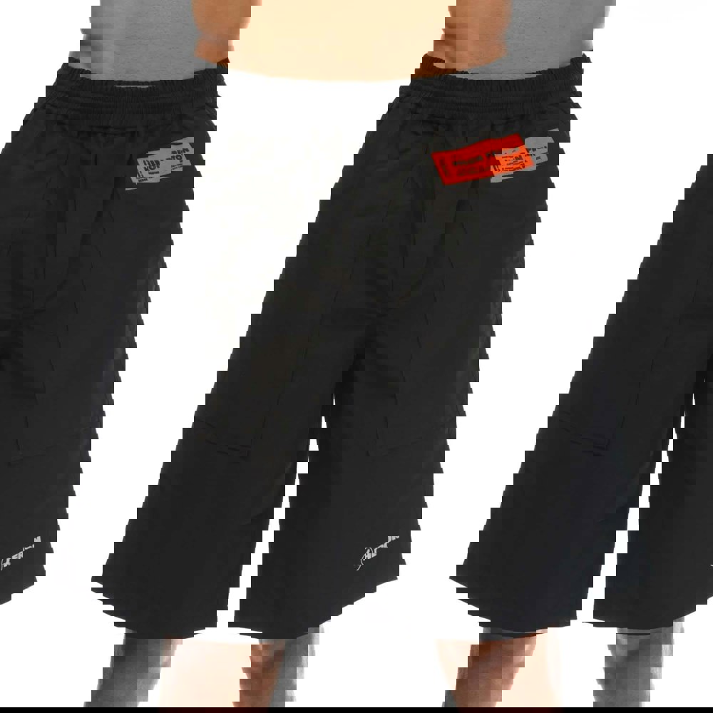 Heron Preston Mens Ex Ray Nylon Track Shorts - Black/White
