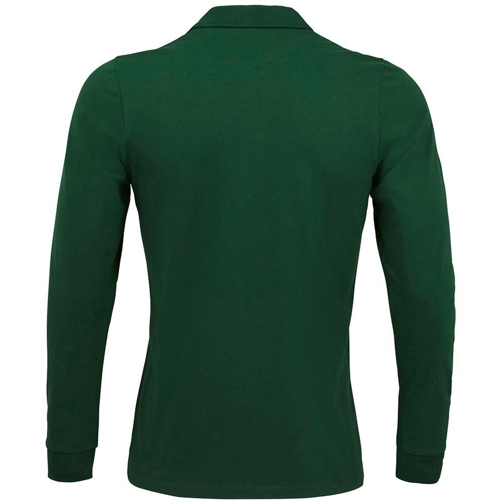 SOLS Mens Perfect Long Sleeve Piqu Polo Shirt - Bottle Green