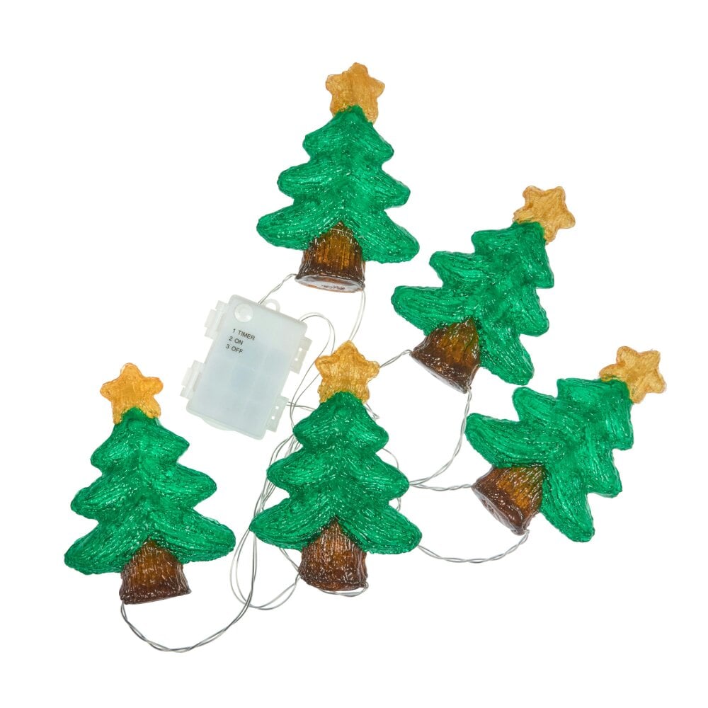 MySmartBuy InLit Ice Christmas Trees Set of 5