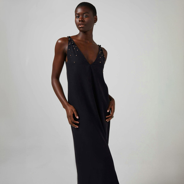 Blue Nude ~ Slow Fashion Brand - Infinity Embroidered Evening Dress