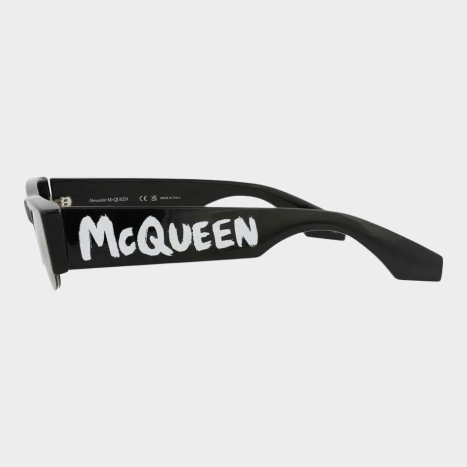 Alexander McQueen Square Sunglasses Black White