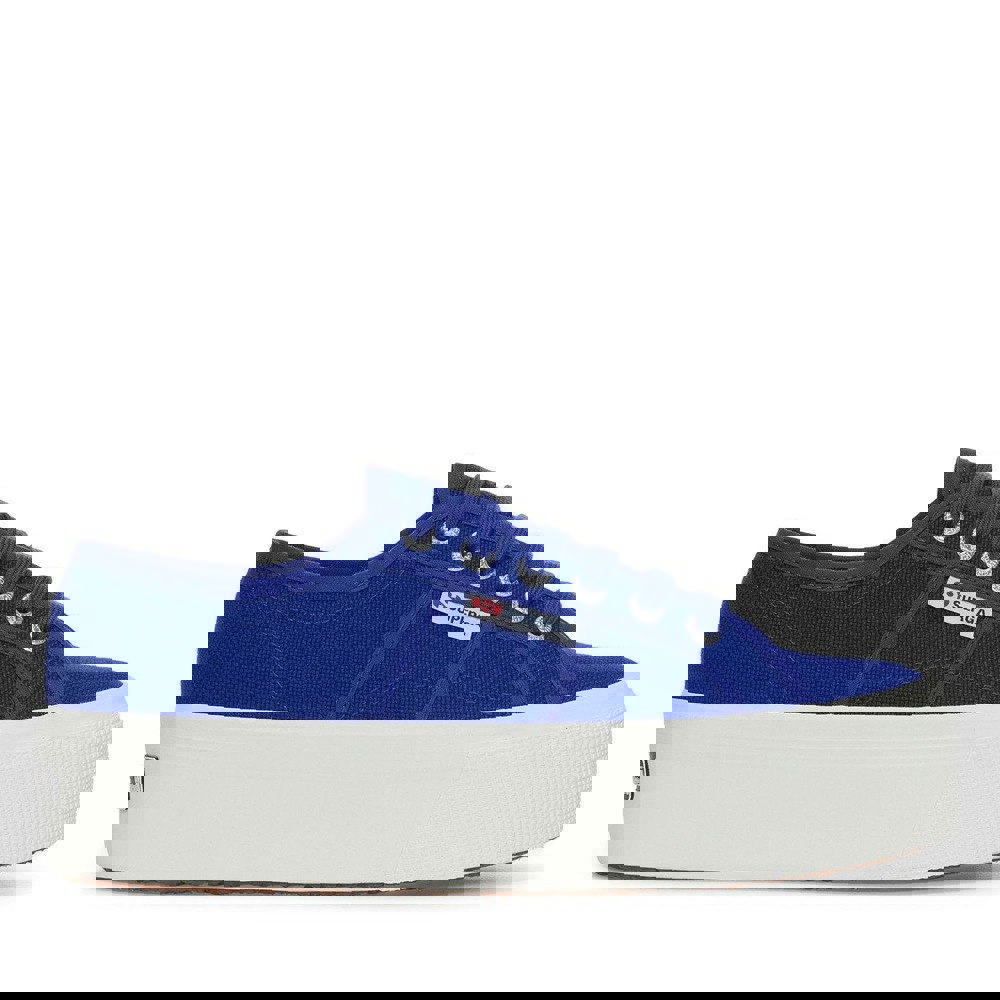 Superga Womens/Ladies 2790 Linea Up Down Trainers - Spectrum Blue/Avorio