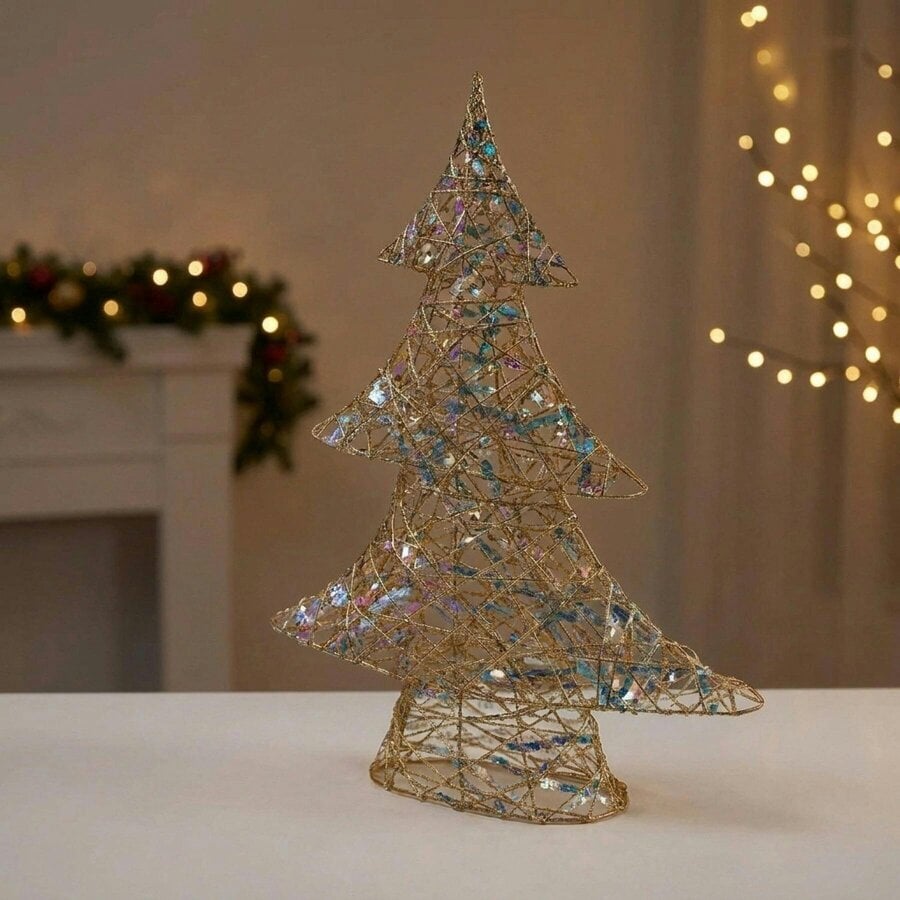 Garden Greatness Holographic Light-Up Christmas Tree
