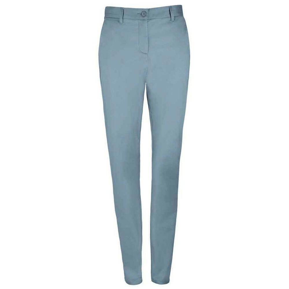 SOLS Womens/Ladies Jared Stretch Suit Trousers - Creamy Dark Blue - Creamy Dark Blue - 98% Cotton/2% Elastane