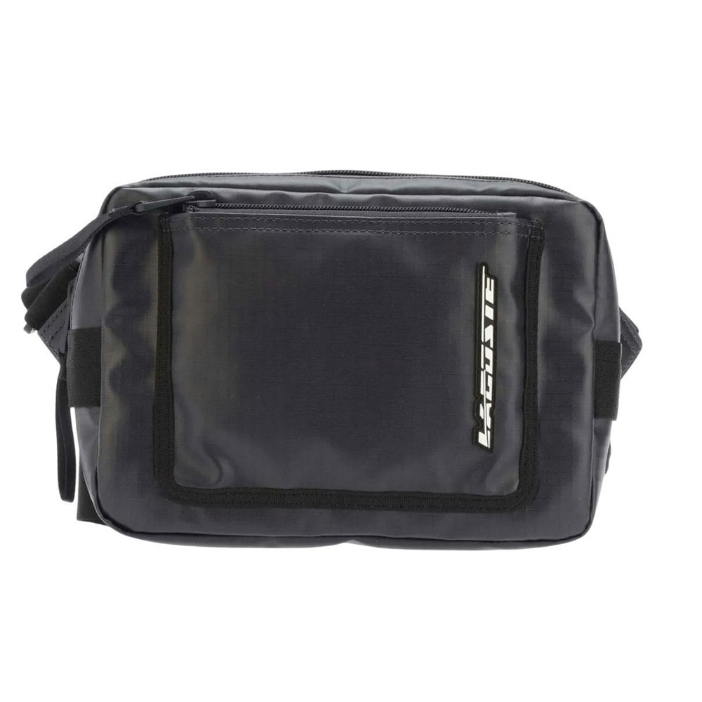 Lacoste Contrast Detail Zipped Satchel - Black