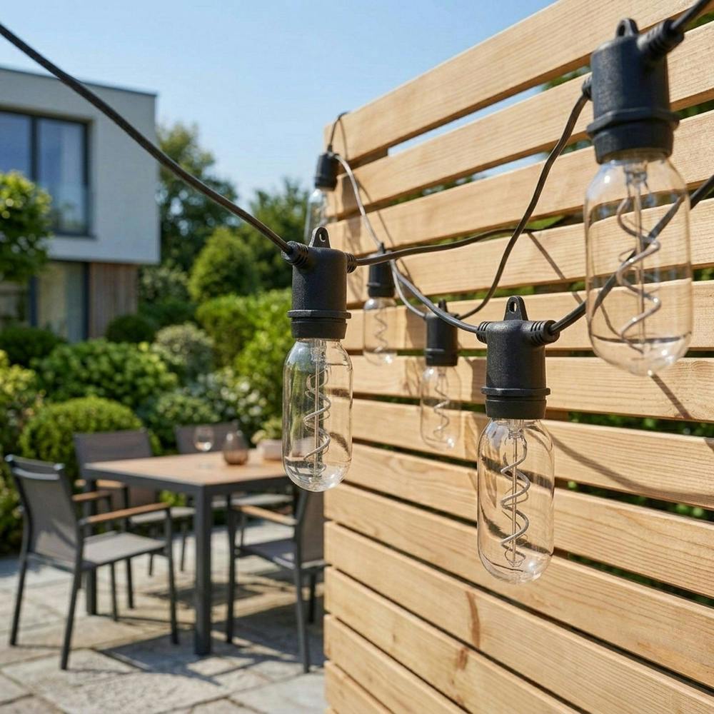 Garden Greatness Vintage Filament Solar String Lights