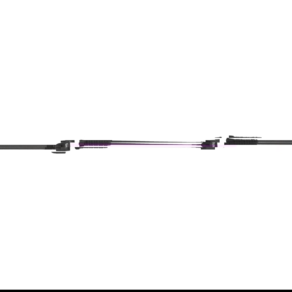 Shires Plain Leather Horse Dressage Whip - Purple