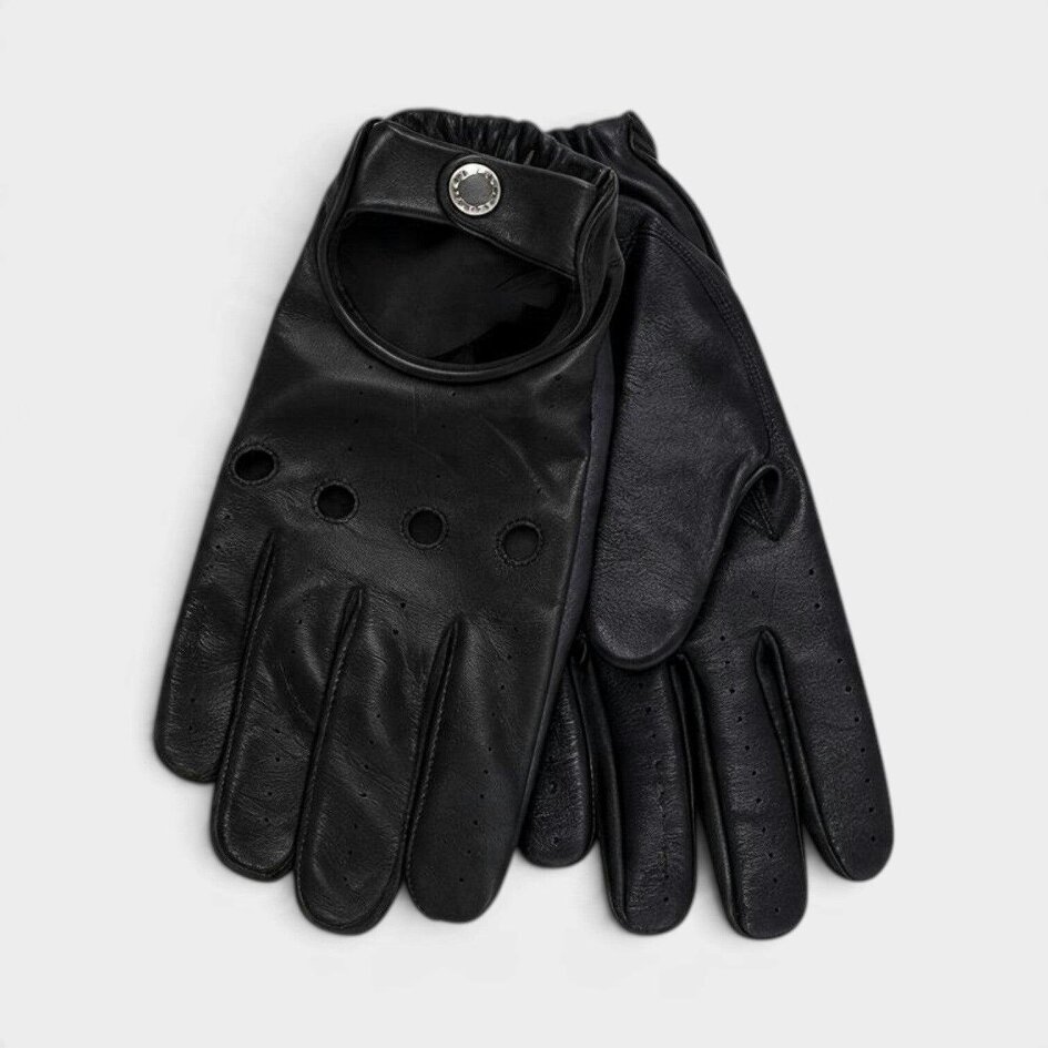Aimé Leon Dore ALD Porsche 356 Leather Driving Gloves Black Navy