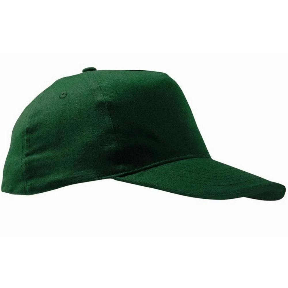 SOLS Unisex Sunny 5 Panel Baseball Cap - Bottle Green - Bottle Green - ONE