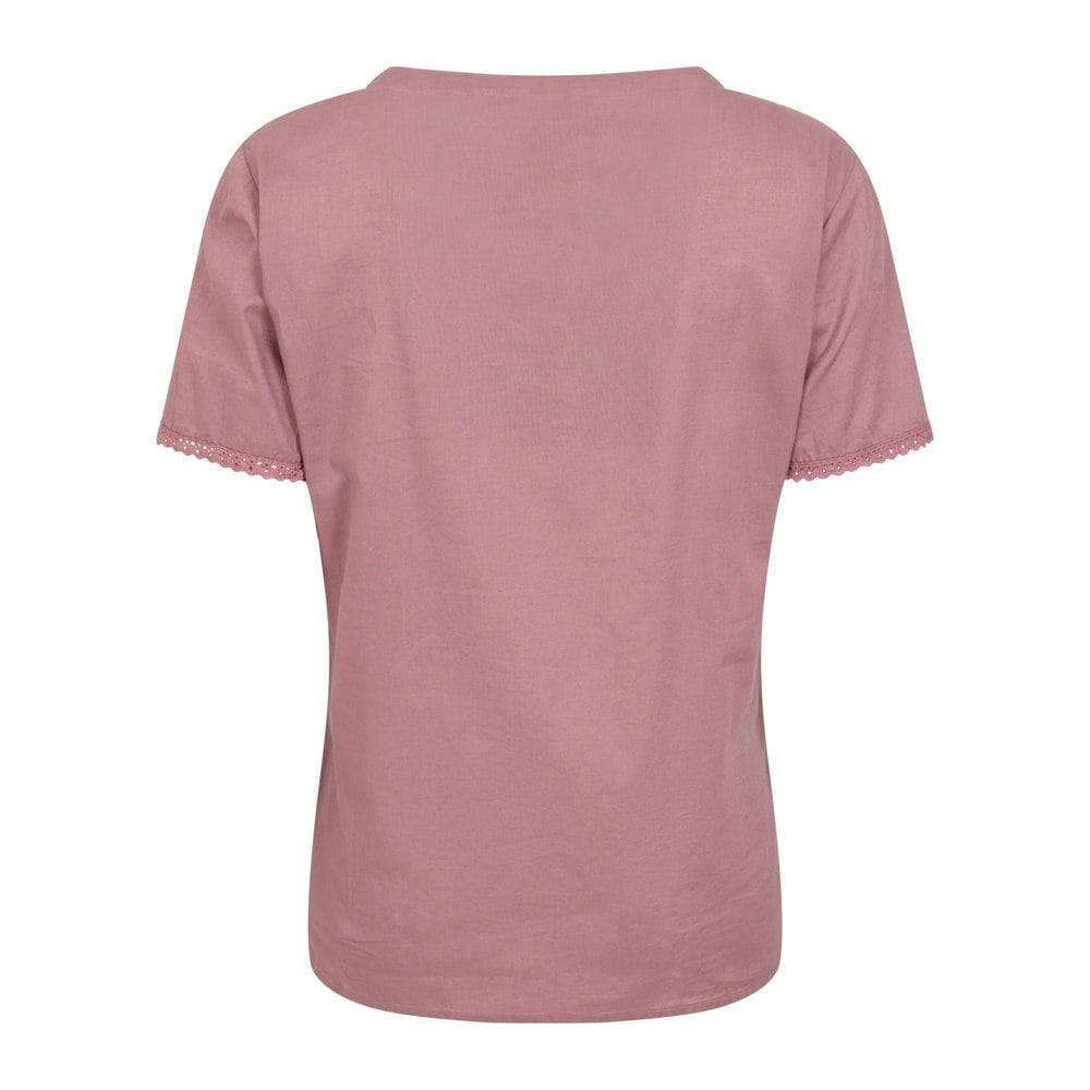 Mountain Warehouse Womens/Ladies Paris Embroidered Top - Dusky Purple