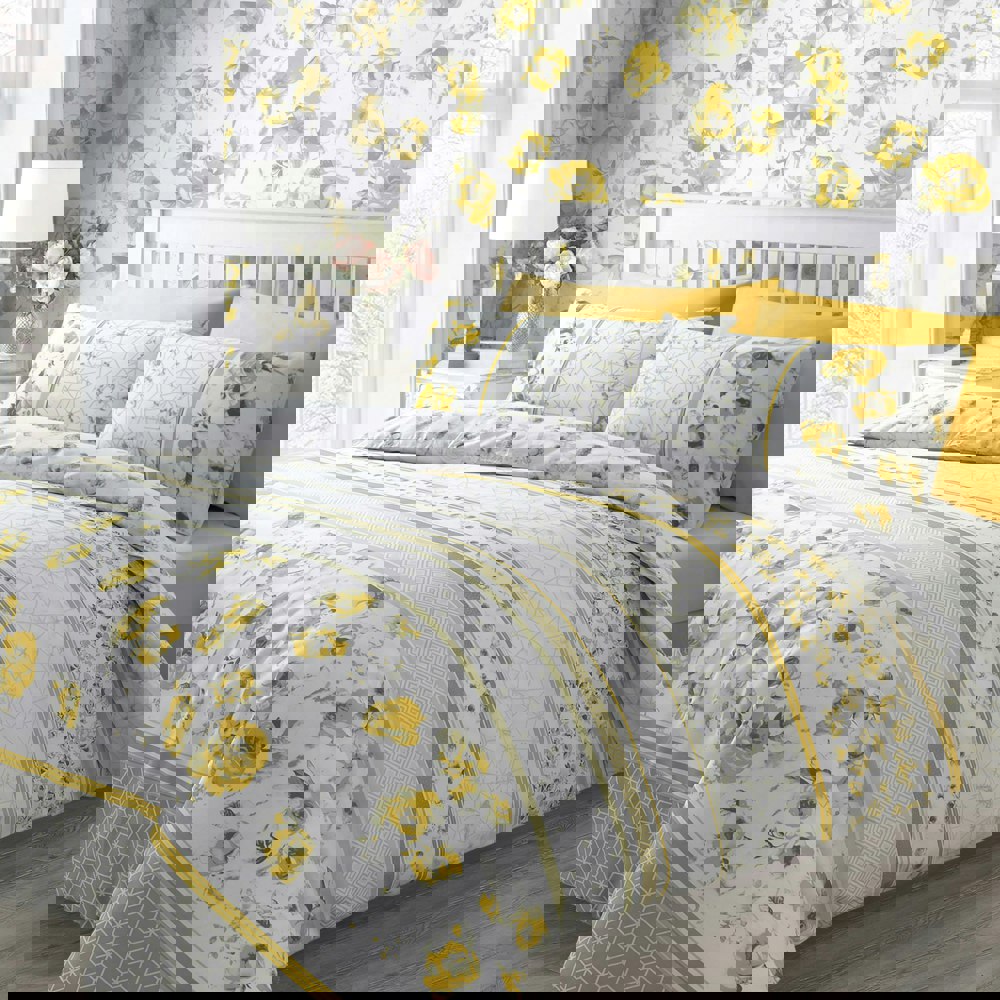 Velosso Memphis Printed Cotton Blend Duvet Cover and Pillowcase Set