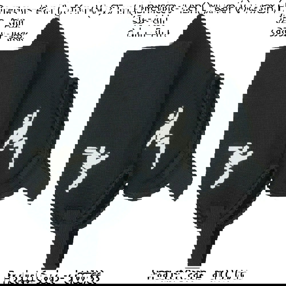 Adult Black Ankle Protectors - Football Rugby Padded Joint Cover Stirrup Shoe