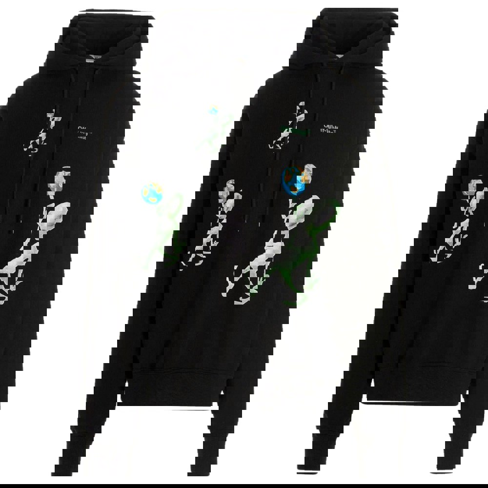 Off-White Alien Arrow Skate Fit Black Hoodie XS