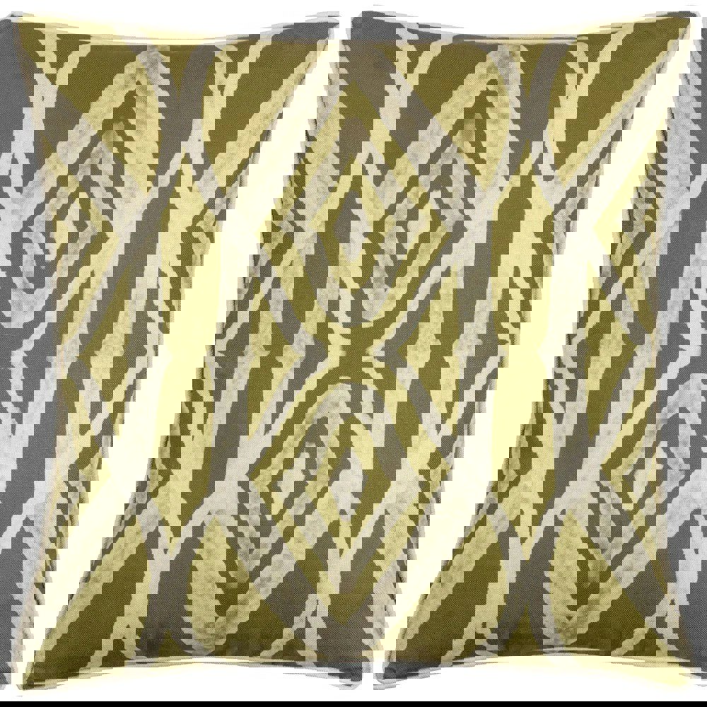 Wylder Cape Ikat Reversible Cushion Cover - Moss