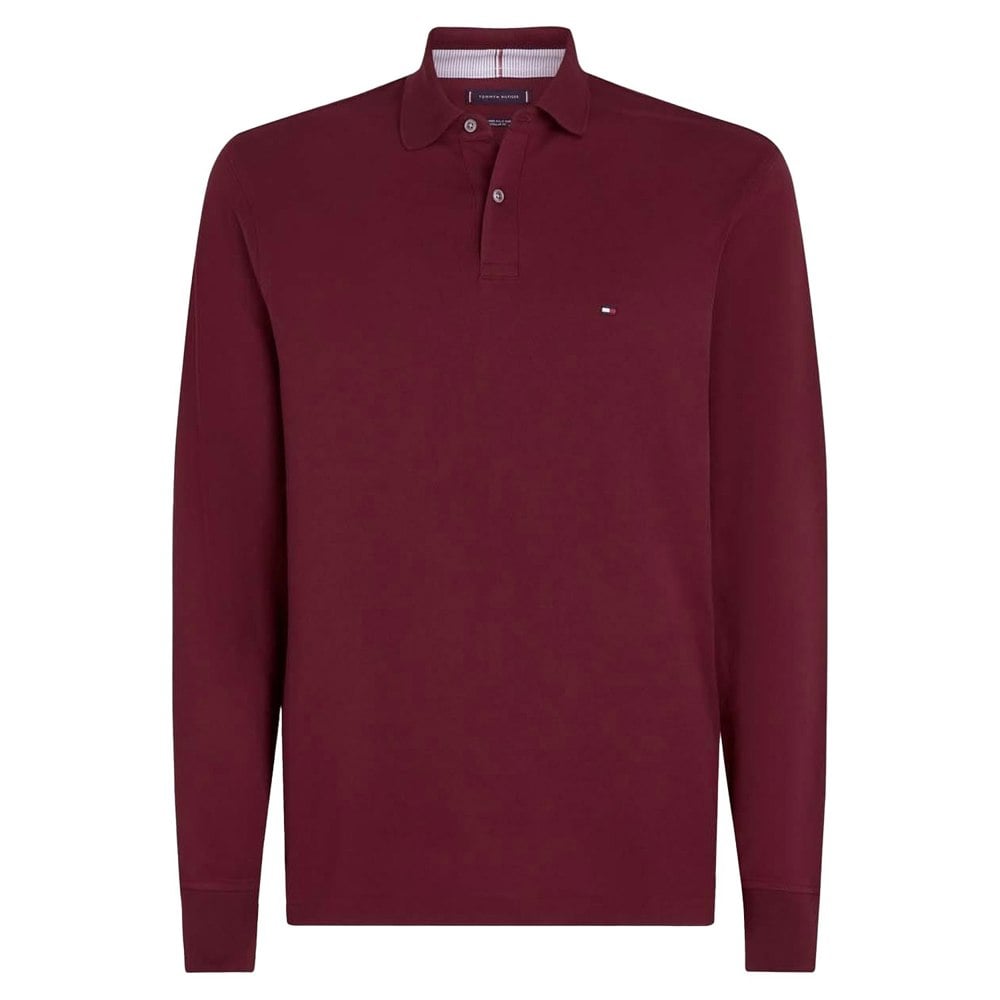 Tommy Hilfiger Mens 1985 Collection Long-Sleeved Polo Shirt - Purple