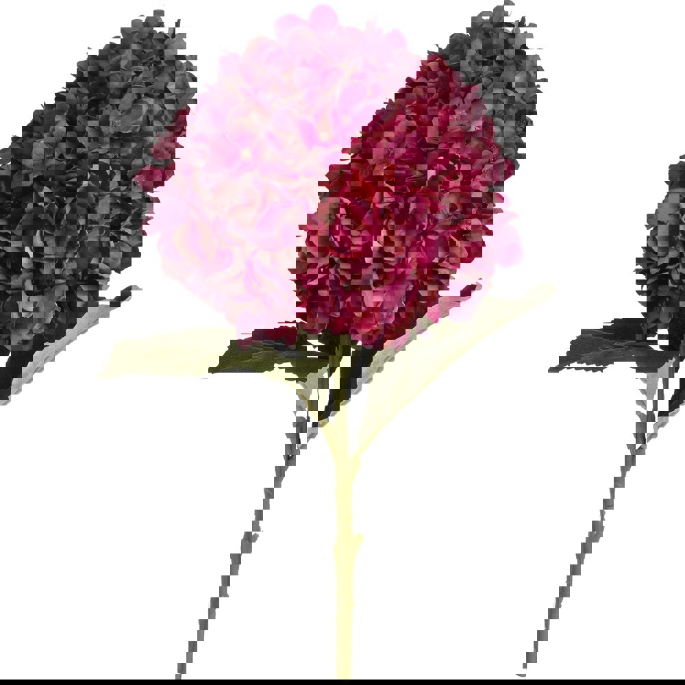 Hill Interiors Artificial Autumn Hydrangea - Ruby