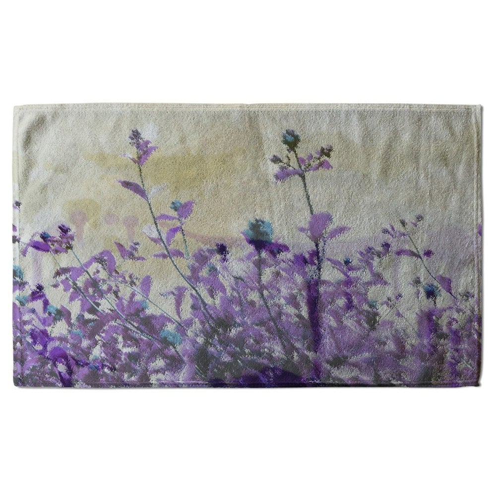 Benjamin Tate Design Purple Flowers (Bath Towel)