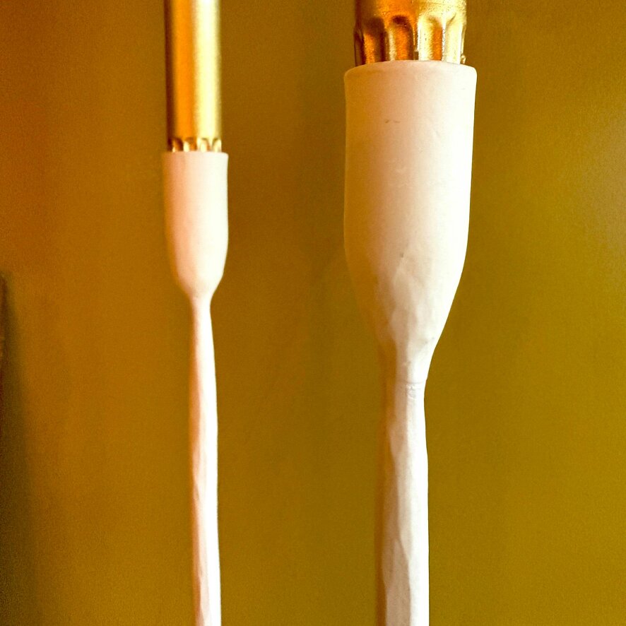 Love Frankie Ivory Stem Candle Holder - Large