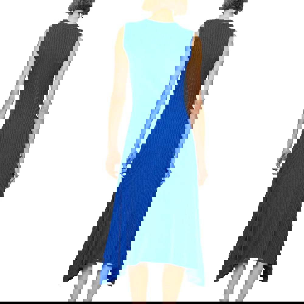 Boss Womens/Ladies Flenda Knitted Midi Dress - Blue