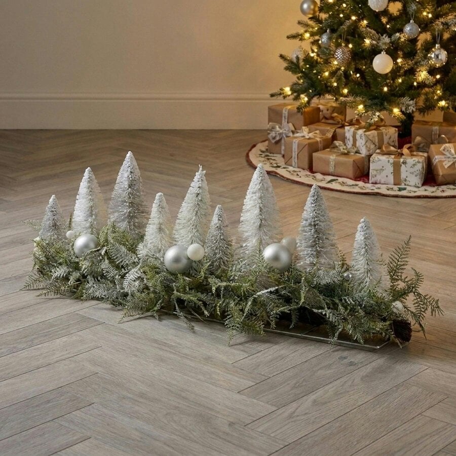 Garden Greatness Indoor Illuminated Snowy Tree Centrepiece