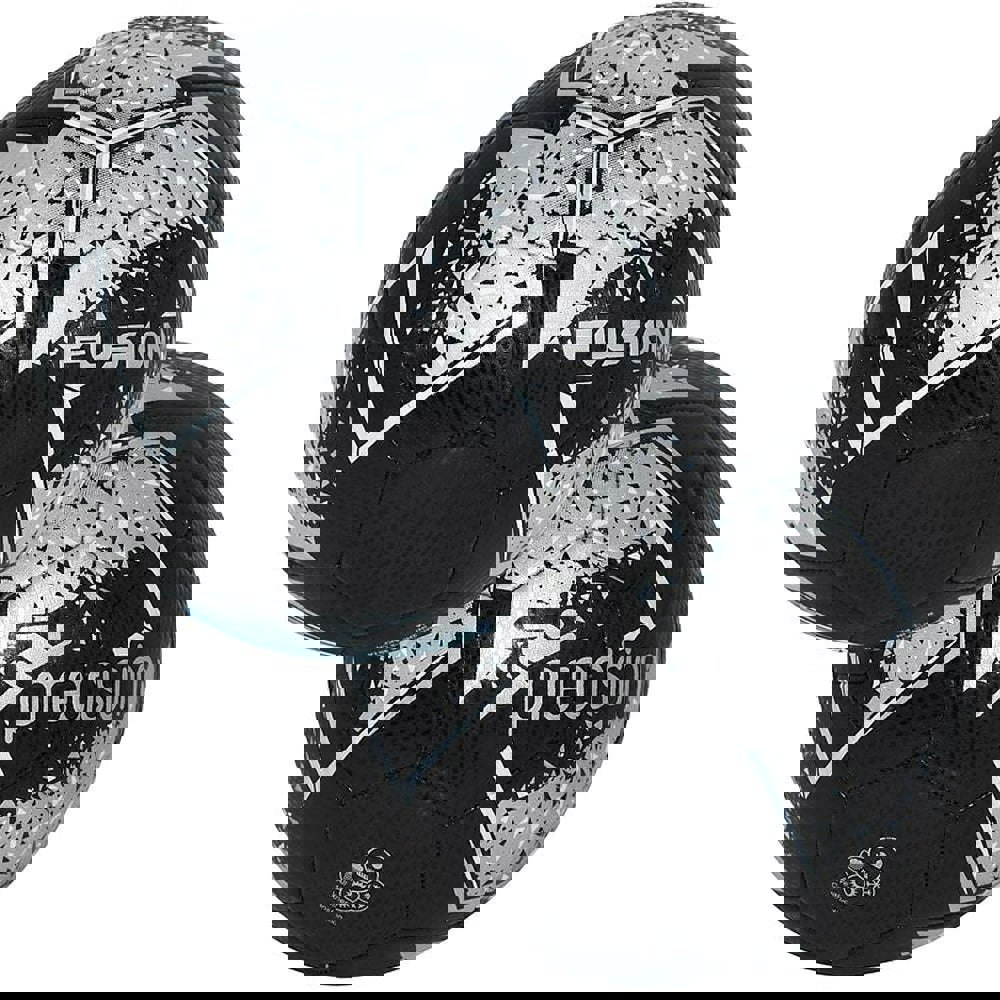 Size 2 Mini Training Football - BLACK/SILVER Home Keep Up Control Training Ball