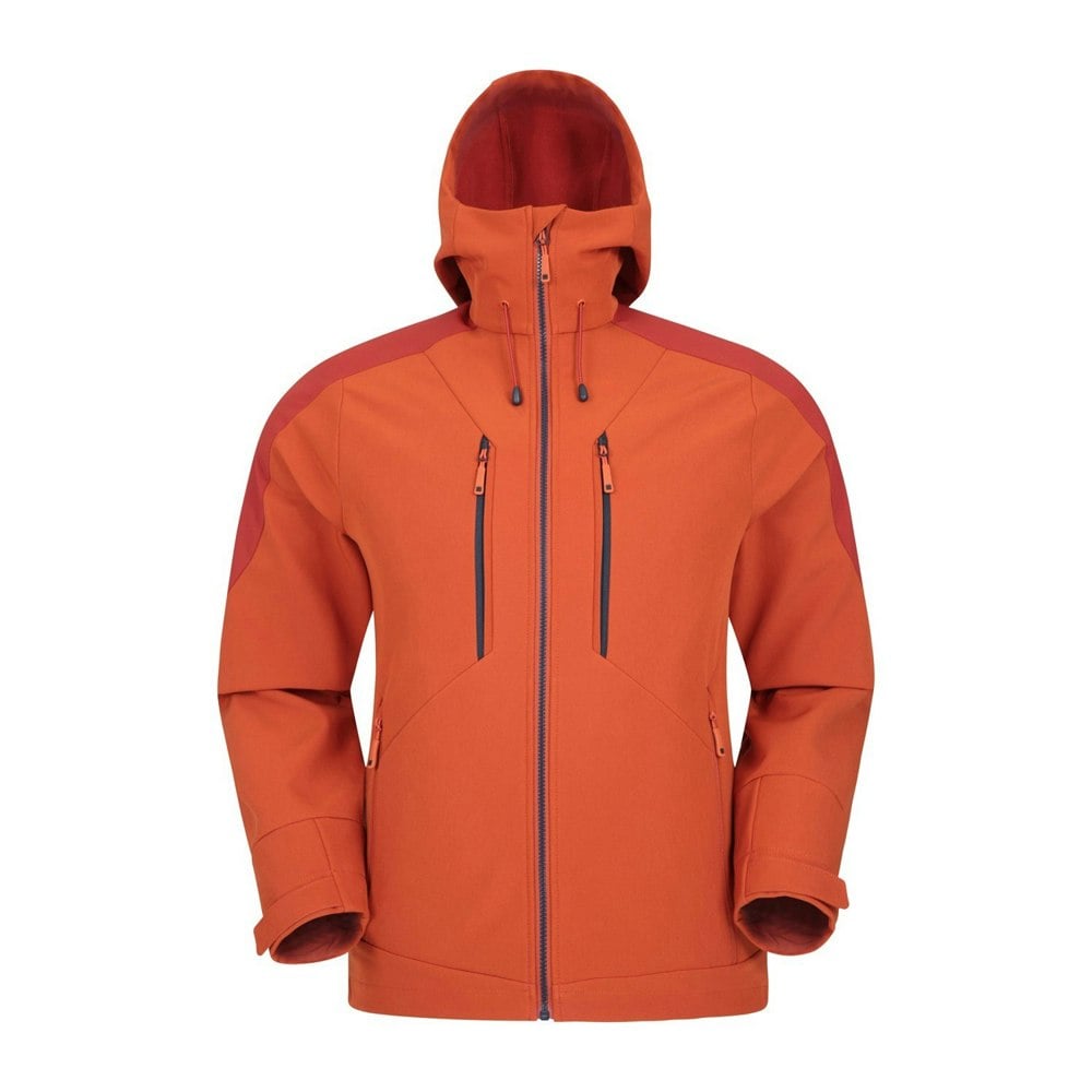 Mountain Warehouse Mens Radius Recycled Soft Shell Jacket - Orange